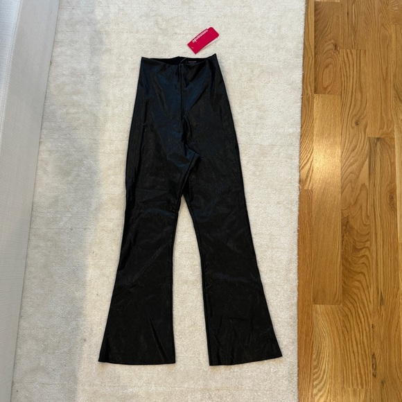 Faux Leather Cropped Flare Pant in Black
Commando - Picture 3 of 9